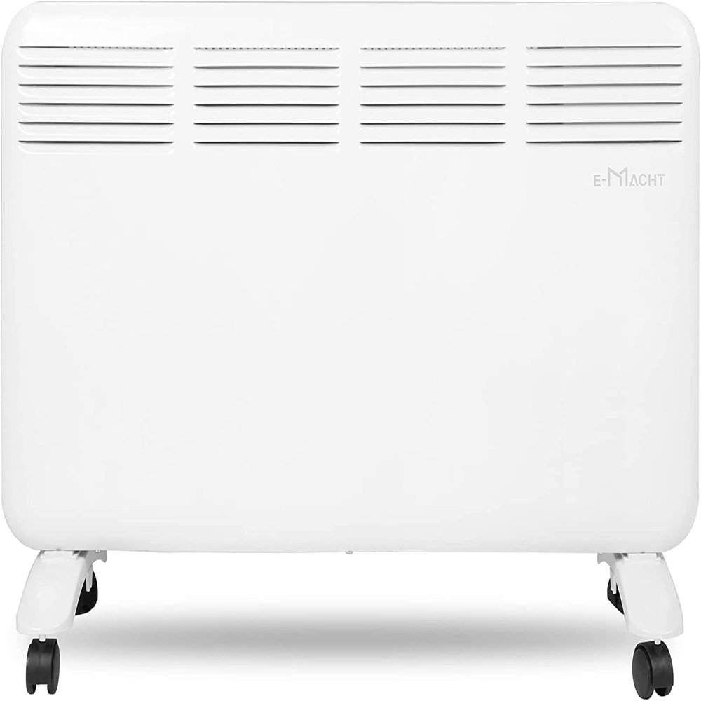 E-Macht Electric Space Heater for Indoor Use, 1500W Freestanding Convection Panel Heater with Adjustable Thermostat, Portable Wall Heater for Bedroom, Bathroom, Energy Efficient, LED Digital Display