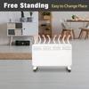 E-Macht Electric Space Heater for Indoor Use, 1500W Freestanding Convection Panel Heater with Adjustable Thermostat, Portable Wall Heater for Bedroom, Bathroom, Energy Efficient, LED Digital Display view 3