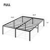 Best Price Mattress 16 Inch Metal Platform Bed Frame, Heavy Duty Steel Slats, Black, Full (SPSC-16BK-F) view 2