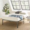 Best Price Mattress 16 Inch Metal Platform Bed Frame, Heavy Duty Steel Slats, Black, Twin view 1