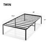 Best Price Mattress 16 Inch Metal Platform Bed Frame, Heavy Duty Steel Slats, Black, Twin view 2