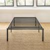 Best Price Mattress 16 Inch Metal Platform Bed Frame, Heavy Duty Steel Slats, Black, Twin view 4