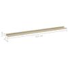 QZZCED Wall Shelves 4 pcs,Floating Shelves,Wall Storage Shelves,Wall Mounted Shelf Organizer Unit Display Shelf,for Living Room,Bedroom,Office,White and Sonoma Oak 45.3"x3.5"x1.2"(Easy to Clean) view 2