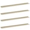 QZZCED Wall Shelves 4 pcs,Floating Shelves,Wall Storage Shelves,Wall Mounted Shelf Organizer Unit Display Shelf,for Living Room,Bedroom,Office,White and Sonoma Oak 45.3"x3.5"x1.2"(Easy to Clean) view 3