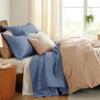 Bedsure Quilts Queen Size - Lightweight Bedspreads Queen Size with Basket Weave Pattern, Soft Quilt Bedding Set, Mineral Blue Comforter Set Coverlet for All Seasons with 2 Pillow Shams (90" x 96") view 4