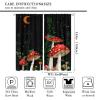 Mushroom Curtains,Dream Forest Plants Beautiful Moon Animals Snails Printed Curtains Home Bedroom Living Room Kitchen Blackout Curtains 63x63in view 2