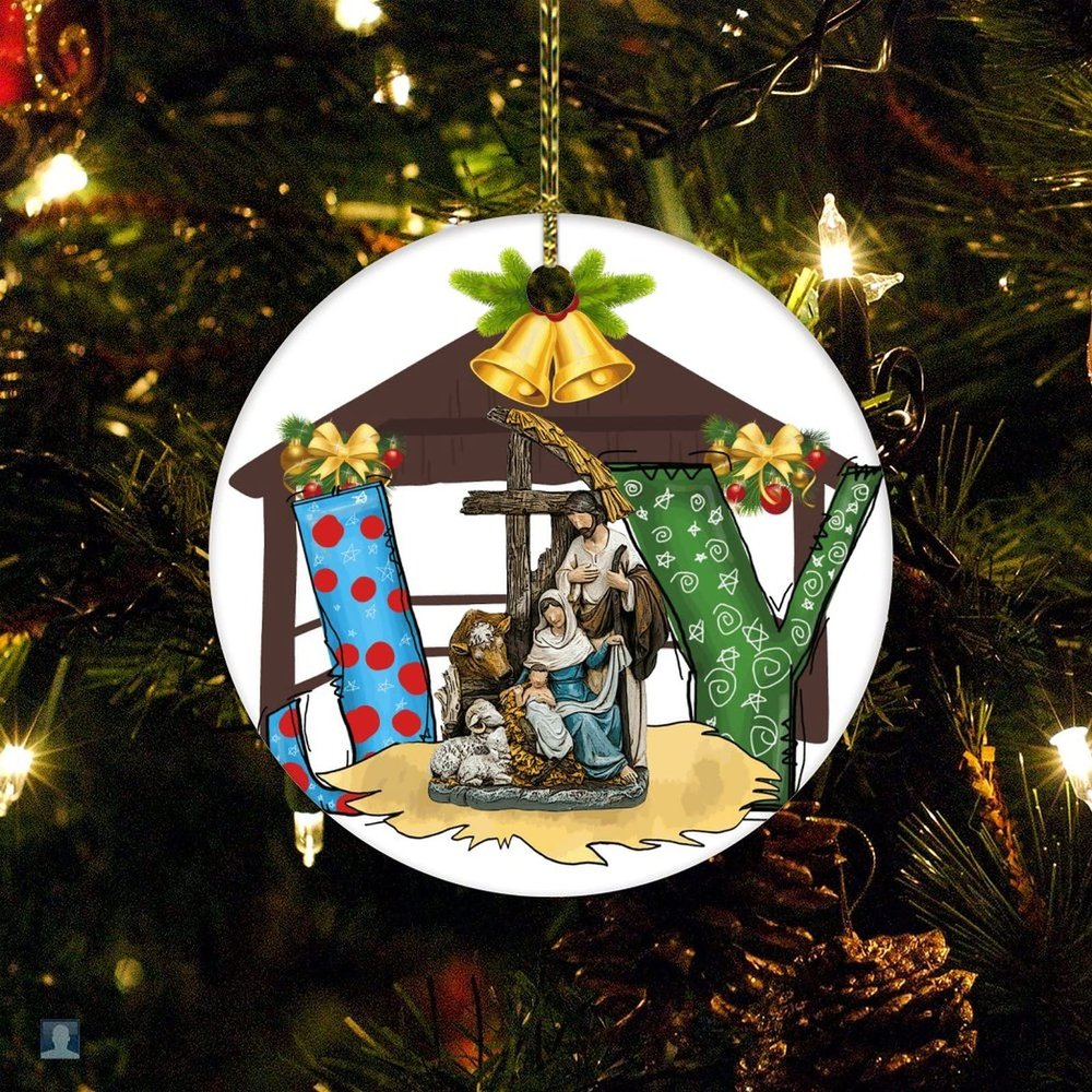 Birth of Jesus Joy Ornament As A Gifts for Kids Xmas Gift Christmas Decoration Keepsake Ornament 2022 Xmas Trees Decorations Keepsake Gifts
