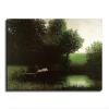 Diving Pig Michael Sowa Dock Flying Pig Animals Funny Poster Canvas Print Wall Art Modern Classroom Kitchen Bedroom Room Aesthetics Decoration Boys Women Gift Unframed and Framed (20x30inch-Framed) view 3