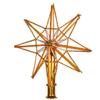 Hand Blown Glass Christmas Gold Star Tree Topper view 1