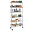6-Tier Metal Wire Shelving Unit w/Wheels Height Adjustable Storage Rack NSF Certified Storage Shelves 6000/600 Lbs Capacity Standing Utility Shelf for Laundry Kitchen Pantry Garage Organization view 1