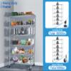 6-Tier Metal Wire Shelving Unit w/Wheels Height Adjustable Storage Rack NSF Certified Storage Shelves 6000/600 Lbs Capacity Standing Utility Shelf for Laundry Kitchen Pantry Garage Organization view 3