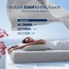 REST Evercool+ Cooling Sheet Set, Queen Size, Light Gray, Breathable Bed Sheets for Hot Sleeper and Night Sweats, with Pillowcases, with Ionic+ Self-Cleaning Silver Yarn for Sensitive Skin, 4PCS view 3