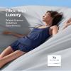 REST Evercool+ Cooling Sheet Set, Queen Size, Light Gray, Breathable Bed Sheets for Hot Sleeper and Night Sweats, with Pillowcases, with Ionic+ Self-Cleaning Silver Yarn for Sensitive Skin, 4PCS view 4