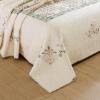 vctops 3 Piece Farmhouse Patchwork Quilt Set Oversized Queen, Elegant Floral Embroidered Cotton Quilted Bedspread Coverlet Lightweight Reversible Bedding Cover with 2 Pillow Sham (98x106 in) view 3