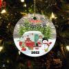 Christmas Ceramic Ornament Christmas Camper Christmas Ornament Keepsake Christmas Tree Vehicles Camping Holiday Ornament for Home Christmas Tree Decor view 1