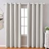 2 Pack Heavy Duty 1 Inch Diameter Single Curtain Rods 36-72 Adjustable Window Curtain Rod with Aluminum Alloy Cylindrical Cap Finials, Wall Mount and Ceiling Mount, Matte White view 3