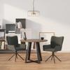 vidaXL Swivel Dining Chairs in Luxurious Dark Gray Velvet Modern and Stylish, Comfortable Foam-Filled Seat, Perfect for Elegant Dining and Living Spaces view 2