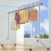 Clothes drying rack, Floor standing, household clothes drying rod,Stainless steel balcony telescopic clothes drying rack,Indoor/Outdoor Portable Dryer for Clothes Shoes Towels,Folding Laundry Drying R view 2