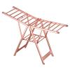 BOBONI 2-Layer Clothes Drying Rack,Towel Warmer, Folding Indoor/Outdoor Portable Dryer for Clothing,Folding Laundry Drying Rack w/Height-Adjustable, Space-Saving Storage (Size : 1.5m) view 1