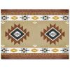 5x8ft Large Area Rugs for Living Room, Rustic Bohemian Wooden Pattern Collection Area Runner Rugs Non Slip Bedroom Carpets Hallways Rug, Outdoor Indoor Nursery Rugs Dcor Southwest Native Americans view 3
