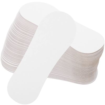 EXCEART Men Socks Cardboard Sock Inserts Form Blockers: 100Pcs Paper Low Cut Socks Organizers Sock Shape Organizer Socks Display Holders for Storage Display White Knitting Supplies