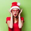 Family Christmas Hat 3 PCS Santa Hat for Women Men Plush Classical Beanie with Furry Ball Teens Xmas Holiday Party Headwear view 3