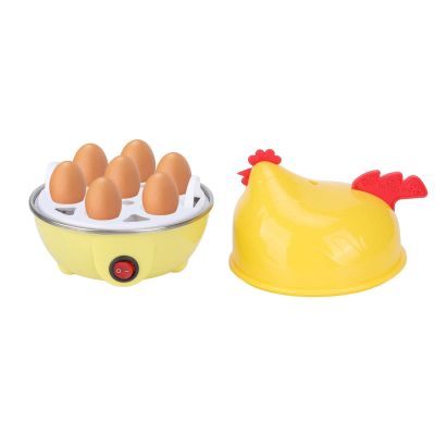 Electric Multifunctional Chicken Shape Rapid Egg Boiler, 7 Egg Capacity Automatic Shut Off Mini Breakfast Machine Electric Rapid Egg Cooker Egg Hard Boiled