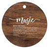 Definition Noun Music Christmas Ceramic Ornament Inspirational Novelty Customized Round Ceramic Ornament for Boys Girls Round Ceramic Christmas Decoration view 4