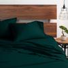 1000-TC Split King Giza Cotton Sheets Sets for Adjustable Bed- 5-PC Set with 2 Twin-XL Fitted Sheets, 25" Deep Pockets - 1000-Thread-Count Soft Pure Giza Cooling Sheets - Teal Blue view 3