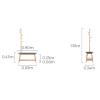 Footstools/Ottomans Shoe Stool with Coat Rack Entrance Bench Upholstered Seat Multifunctional Storage Rack for Home Office Bedroom Living Room Corridor Bench Shoe Stool view 3