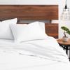 1000-TC Split Queen Giza Cotton Sheets Sets for Adjustable Bed- 5-PC Set with 2 Fitted Sheets (30"x80"), 25" Deep Pockets - 1000-Thread-Count Soft Pure Giza Cooling Sheets - White view 3