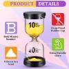 Aoriher 9 Pieces Sand Timer Colorful Hourglass Sand Clock Timer 1/3/5/10/15/20/30/45/60 Minutes Sandglass Timer for Kitchen Home Office Classroom Games Cooking Kids, 9 Colors view 3