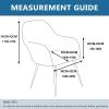 Stretch Velvet Chair Covers with Armrest Chair Cover, 1/6/2/4 Set Luxury Velvet Office Chair Cover Chair Slipcover, Office Kitchen Dining Chair Covers,F,6opack view 3