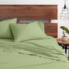 1000-TC Split King Giza Cotton Sheets Sets for Adjustable Bed- 5-PC Set with 2 Twin-XL Fitted Sheets, 25" Deep Pockets - 1000-Thread-Count Soft Pure Giza Cooling Sheets - Sage view 3