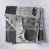 Black Gray Plaids Patchwork Kids Tapestry,Boys Girls Adults Cabin Decor,Wild Animals Deer Antlers Bear Wall Tapestries,Arrows Pine Trees Wall Hanging,Rustic Home Wall Decor,Small 51.2 x 59.1 Inches view 2
