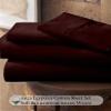 1000-TC Split Queen Giza Cotton Sheets Sets for Adjustable Bed- 5-PC Set with 2 Fitted Sheets (30"x80"), 25" Deep Pockets - 1000-Thread-Count Soft Pure Giza Cooling Sheets - Wine view 2