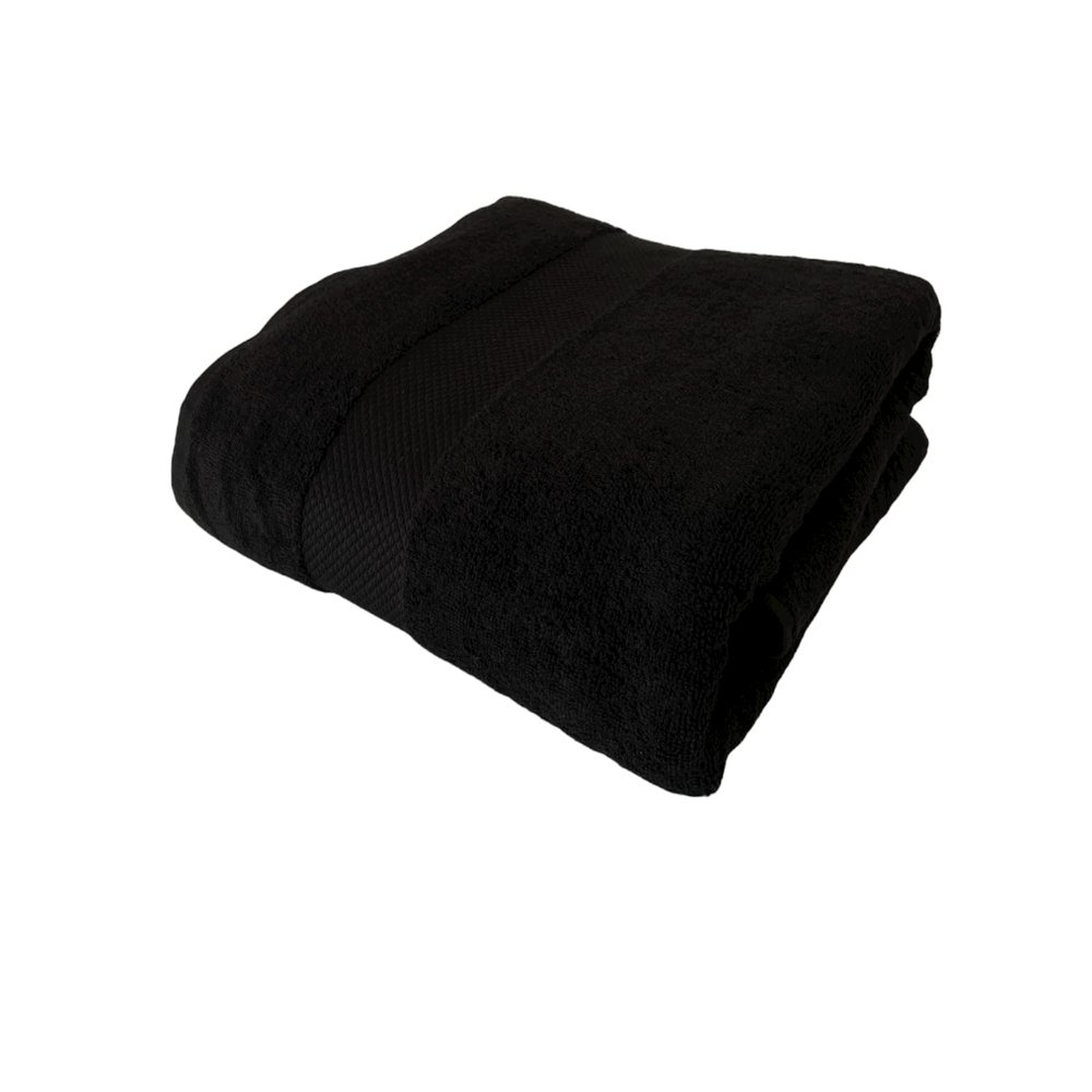 BONPERLA 100% Cotton Turkish Towels for Bath Hotel and Spa, Extra Large Oversized Bath Towels, Soft and Absorbent Bath Sheet, Black (4)