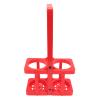 Miokycl Reusable 2 Pack Beer Bottle Carrier, Drink Caddy Holder Foldable Bar Liqueur Wine Beer Rack Basket Cup Carrier Delivery Bag(Red) view 1