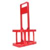 Miokycl Reusable 2 Pack Beer Bottle Carrier, Drink Caddy Holder Foldable Bar Liqueur Wine Beer Rack Basket Cup Carrier Delivery Bag(Red) view 2