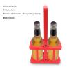 Miokycl Reusable 2 Pack Beer Bottle Carrier, Drink Caddy Holder Foldable Bar Liqueur Wine Beer Rack Basket Cup Carrier Delivery Bag(Red) view 3