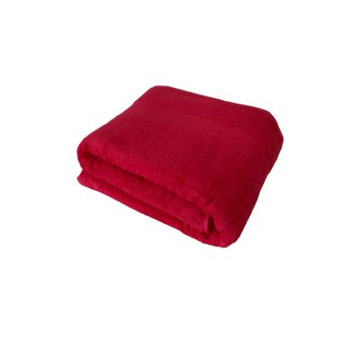 BONPERLA 100% Cotton Turkish Towels for Bath Hotel and Spa, Extra Large Oversized Bath Towels, Soft and Absorbent Bath Sheet, Red (4)