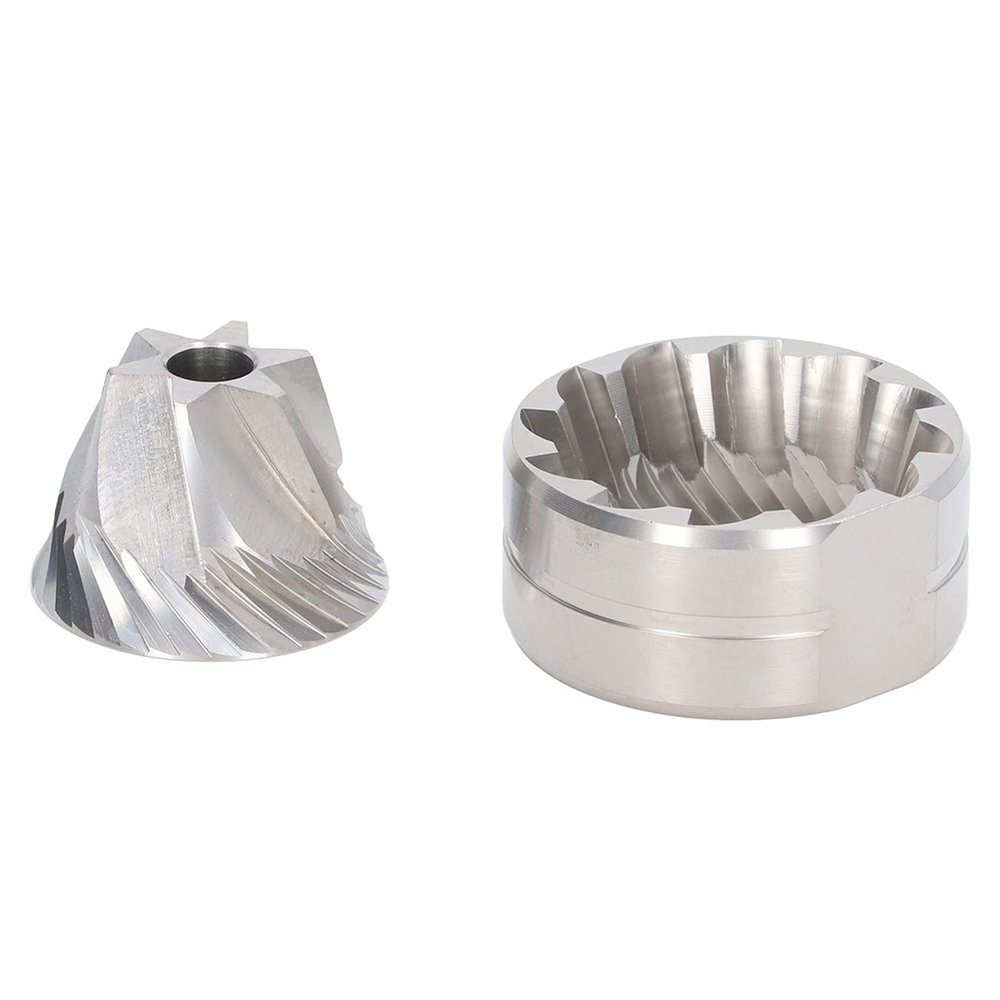 Coffee Grinder Disc Grinding Core 420 Stainless Steel Coffee Bean Grinding Disc Core Kit Six Star Cone for Home Cafe Office(Six Star)