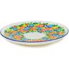 Polmedia Polish Pottery Lunch Plate UNIKAT - Bright Wildflowers Pattern Handmade in Boleslawiec Poland + Certificate of Authenticity view 2