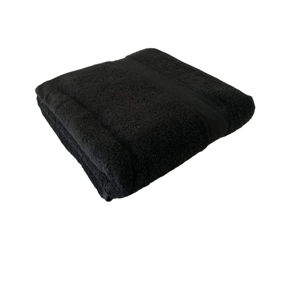 BONPERLA 100% Cotton Turkish Towels for Bath Hotel and Spa, Extra Large Bath Towels, Soft and Absorbent Bath Sheet, Black (4)