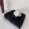 BONPERLA 100% Cotton Turkish Towels for Bath Hotel and Spa, Extra Large Bath Towels, Soft and Absorbent Bath Sheet, Black (4) view 3