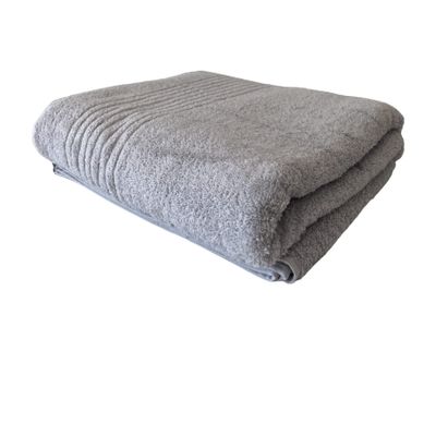 BONPERLA 100% Cotton Turkish Towels for Bath Hotel and Spa, Oversized Bath Towels, Soft and Absorbent Bath Sheet, Gray (4)