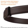 TACNEX Genuine Leather Belt Keeper 1 3/8" - 1 1/2" Wide Men's Dress/EDC/Tool Belt Loop Stays Strap Tag End Holder Retainer Band Accessories Brown 1PCS view 2
