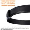 TACNEX Genuine Leather Belt Keeper 1 3/8" - 1 1/2" Wide Men's Dress Belt Loop Stays Strap End Holder Retainer Band Black 1PCS view 3