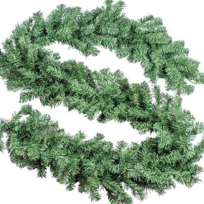 Factory Direct Craft Artificial Elk Mountain Pine Garland - Artificial Greenery for Winter Displays and Christmas Decorating (9 feet)