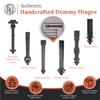 2 Pack 16" Black Faux Strap Hinges - Hand Forged Dummy Faux Hinge  Handmade Rustic Iron Hinges for Farmhouse Shutter, Carriage Doors, Barn Door, Castle Door, and Gates  The Colonial Series view 4